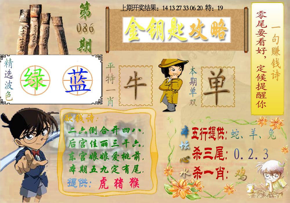 086期《金钥匙攻略》[图]